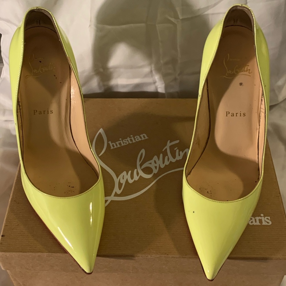 Christian Louboutin So Kate Neon Yellow